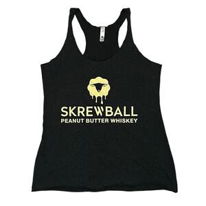 Skrewball Peanut Butter Whiskey Tank Top T Shirt Medium Gray